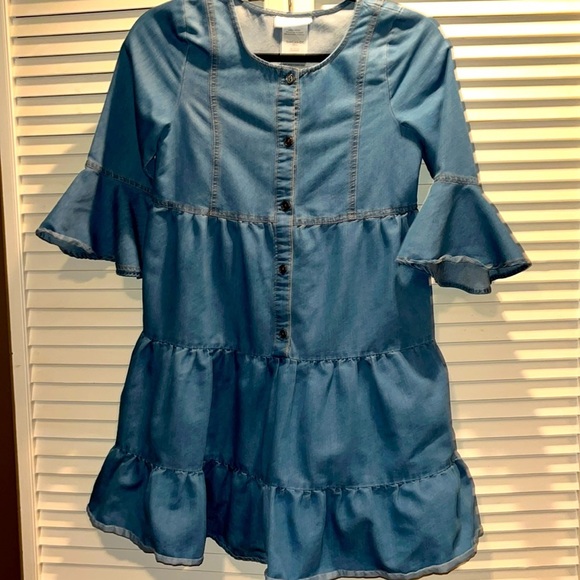 Bonnie Jean Other - Bonnie Jean Denim Ruffle tier dress Girls‎ 14